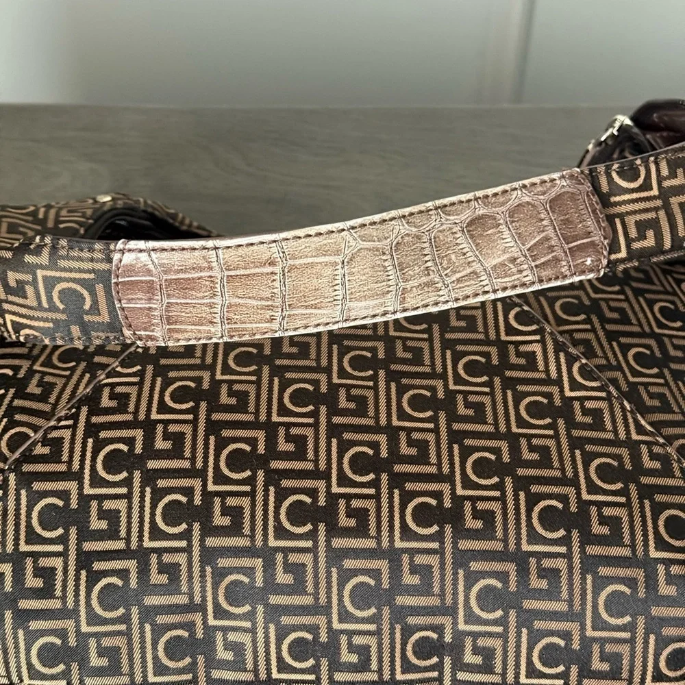 Liz Claiborne Monogram Handbag - Brown